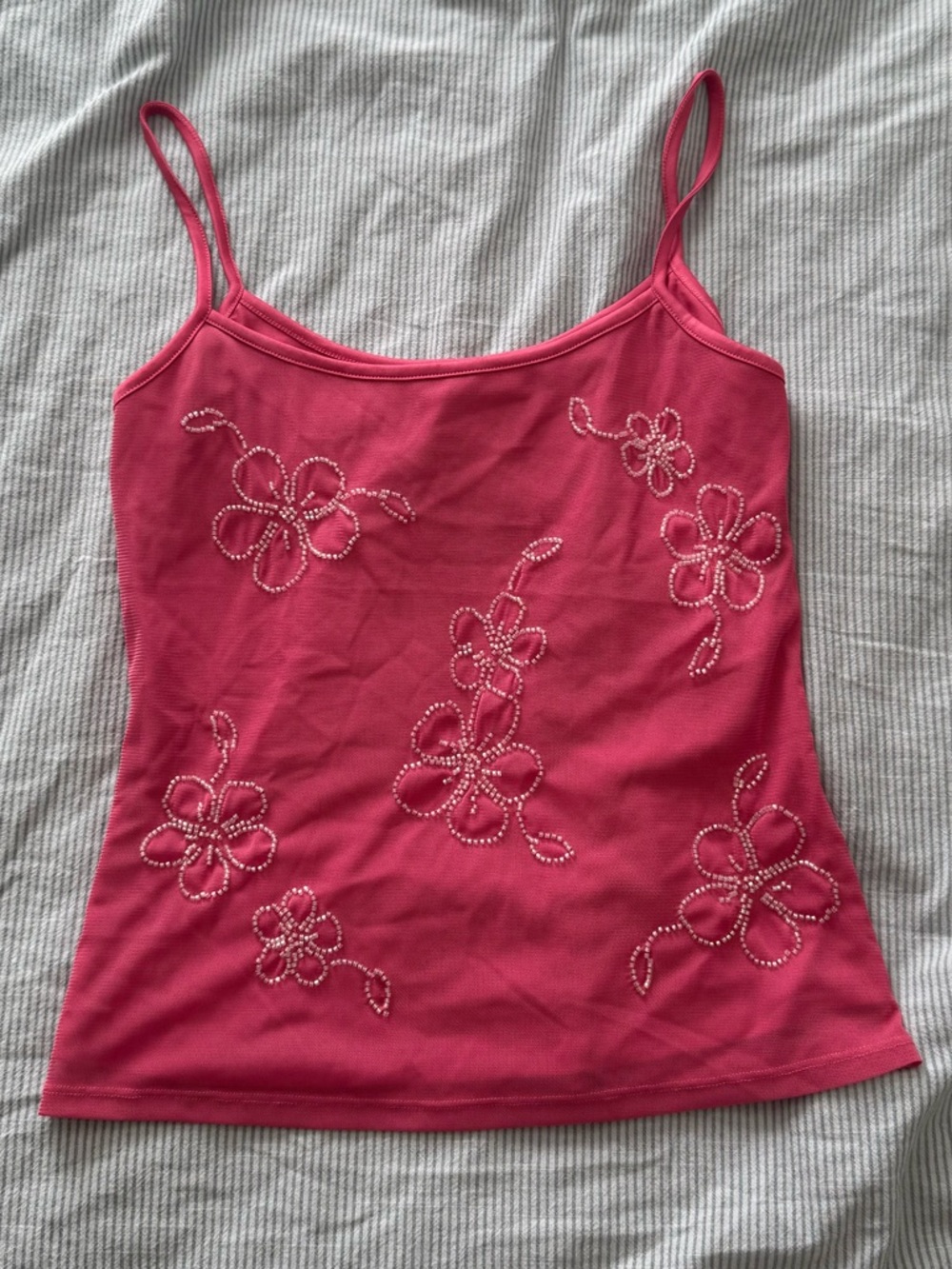 Glassons Hot Pink Floral Embroidered Cami